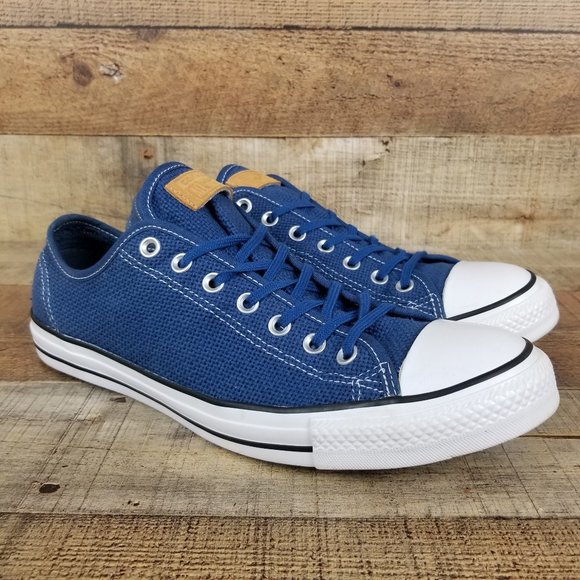 Converse Mesh Low Top Men Sz 12 Blue Sneakers Casual Classic 147090F Comfort